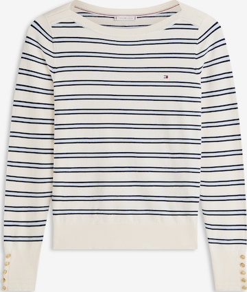 Pull-over TOMMY HILFIGER en beige : devant