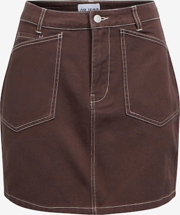 Jupe OBJECT en marron : devant