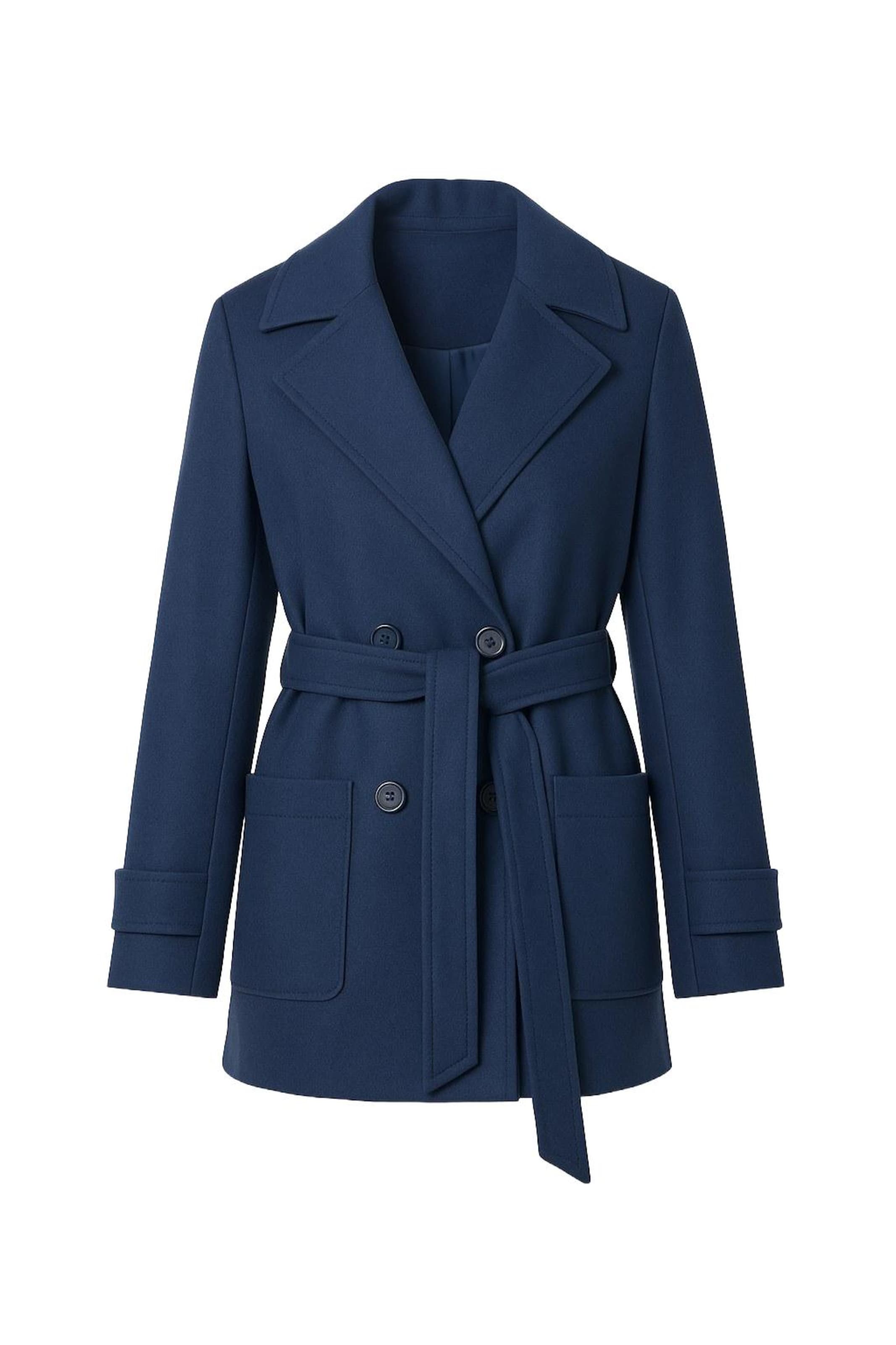 MODAMIHRAM Mantel in marine, Produktansicht