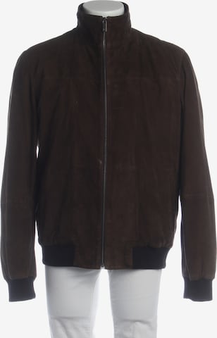 Zegna Lederjacke / Ledermantel M in Braun: Vorderseite