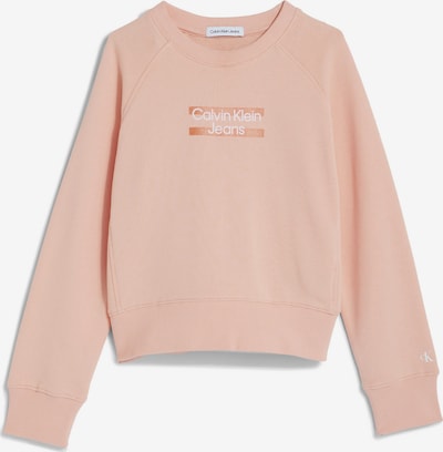 Calvin Klein Jeans Sweatshirt 'Hero' in orange / apricot / weiß, Produktansicht