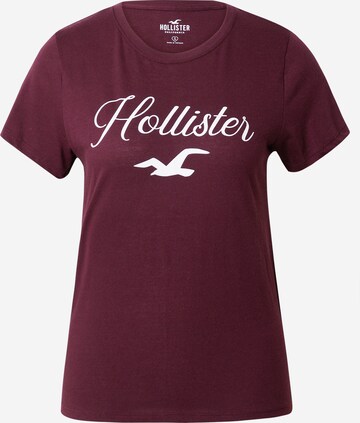 T-shirt HOLLISTER en rouge : devant