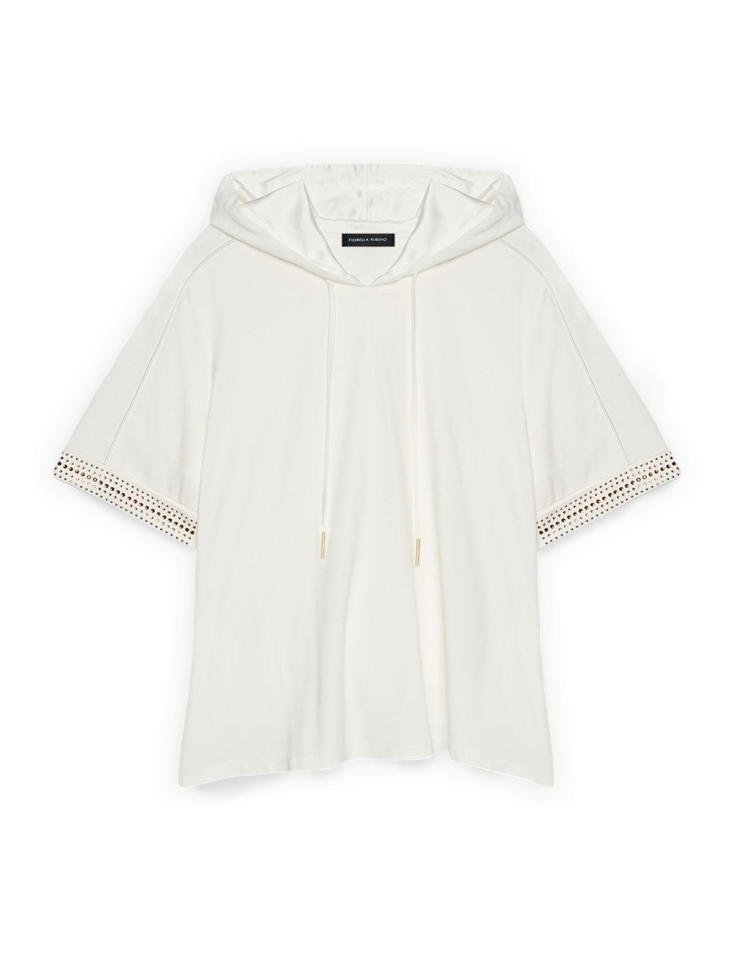 Fiorella Rubino Sweatshirt in Wit: voorkant