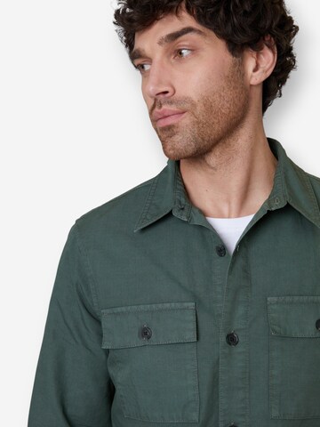 Threadbare Regular Fit Hemdjacke 'Ministry' in Grün