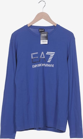 EA7 Emporio Armani Shirt in XXXL in Blue: front