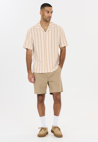 NOU Regular fit Button Up Shirt 'Puth' in Beige