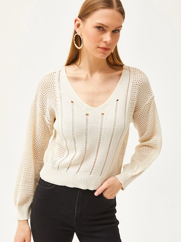 olalook Pulover | bež barva