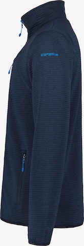ICEPEAK Athletic Fleece Jacket 'BERTHOLD' in Blue