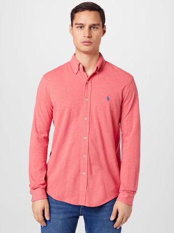 Slim fit Camicia di Polo Ralph Lauren in arancione: frontale