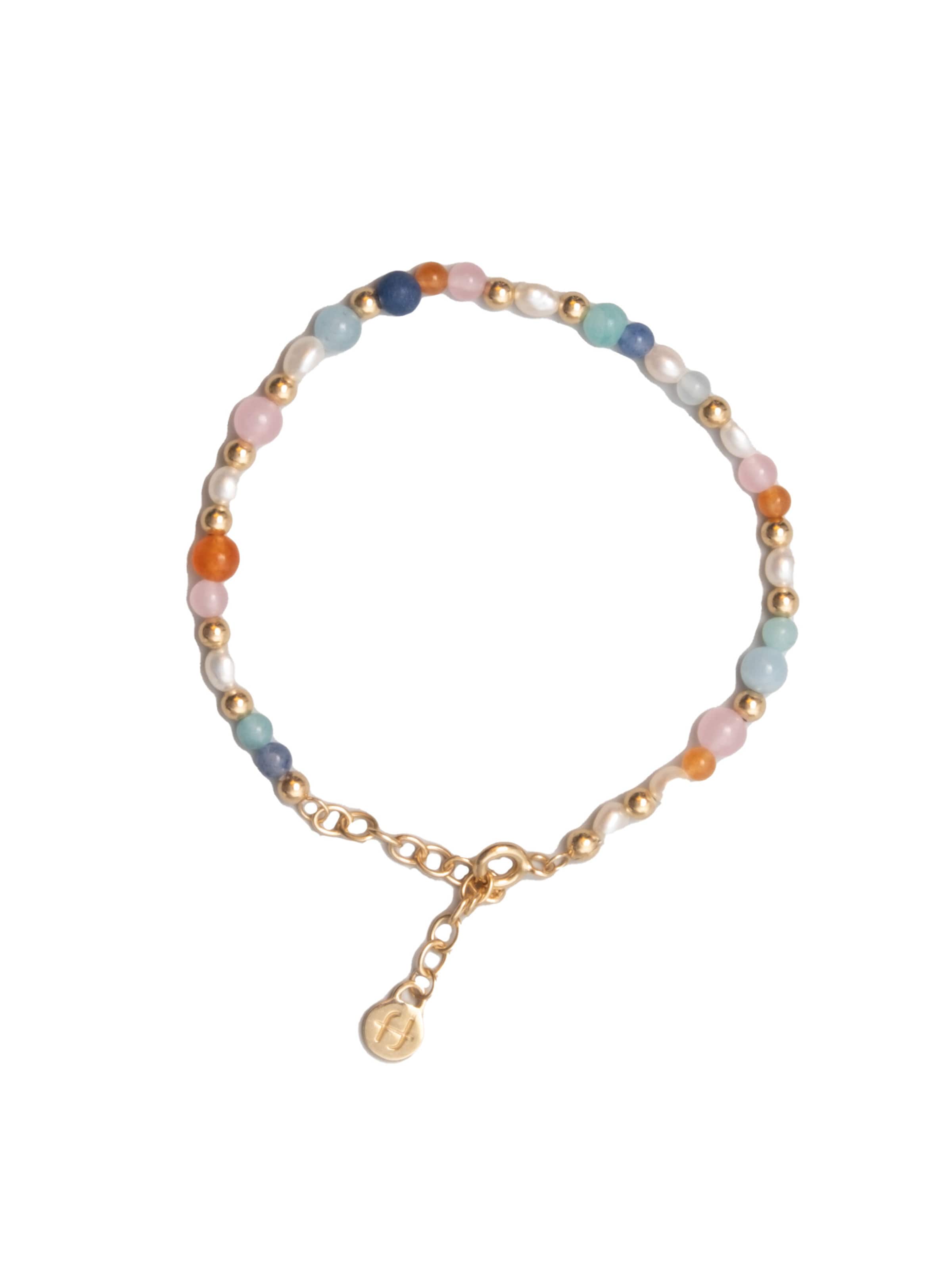 fejn Perlenarmband in Gold: Vorderseite