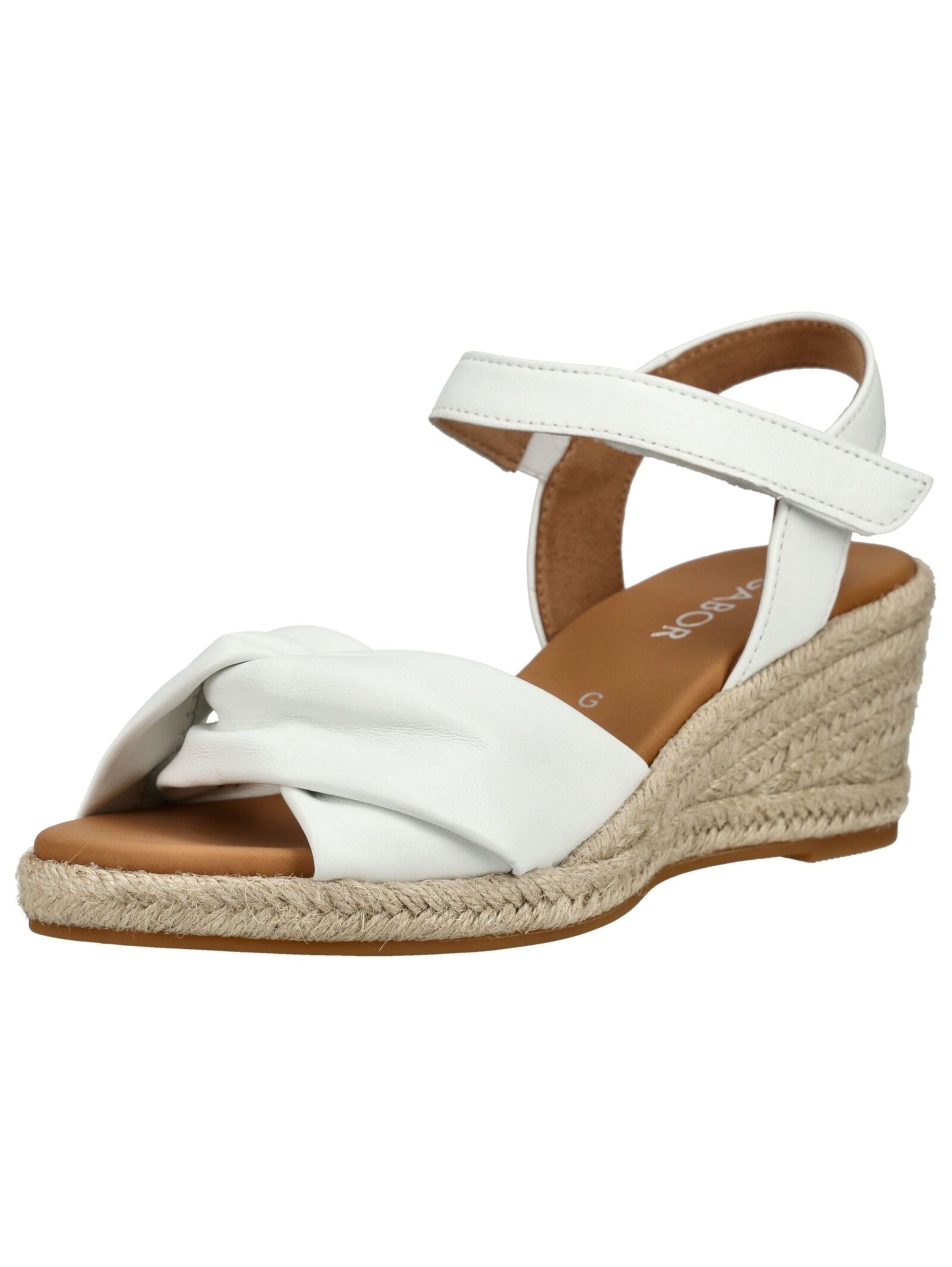 Sandales GABOR en blanc : devant