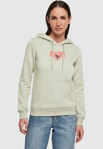 Sweat-shirt 'Peaches' Mister Tee en vert : devant