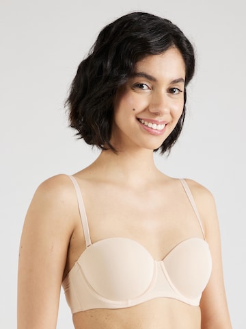 Dorina Balconette Bra in Beige: front