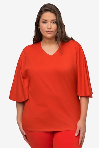 T-shirt Ulla Popken en orange : devant