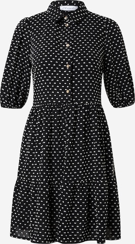 Closet London Shirt Dress in Black: front