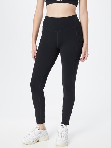 Skinny Pantaloni sport de la SKECHERS pe negru: față