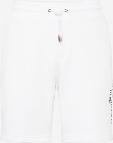 Regular Pantalon TOMMY HILFIGER en blanc : devant