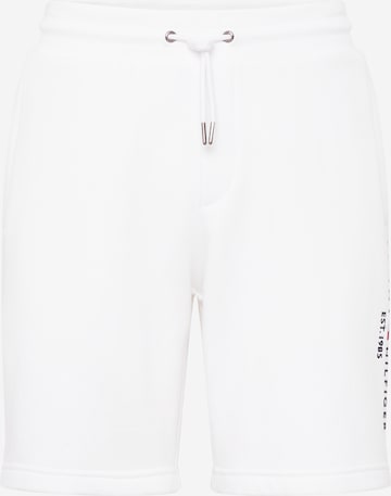 TOMMY HILFIGER Trousers in White: front