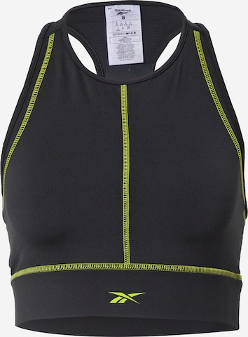 Bustier Soutien-gorge de sport Reebok en noir : devant