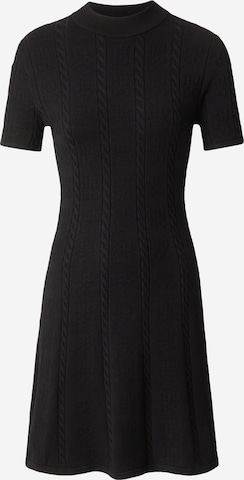 juoda HUGO Megzta suknelė 'Sinanty': priekis