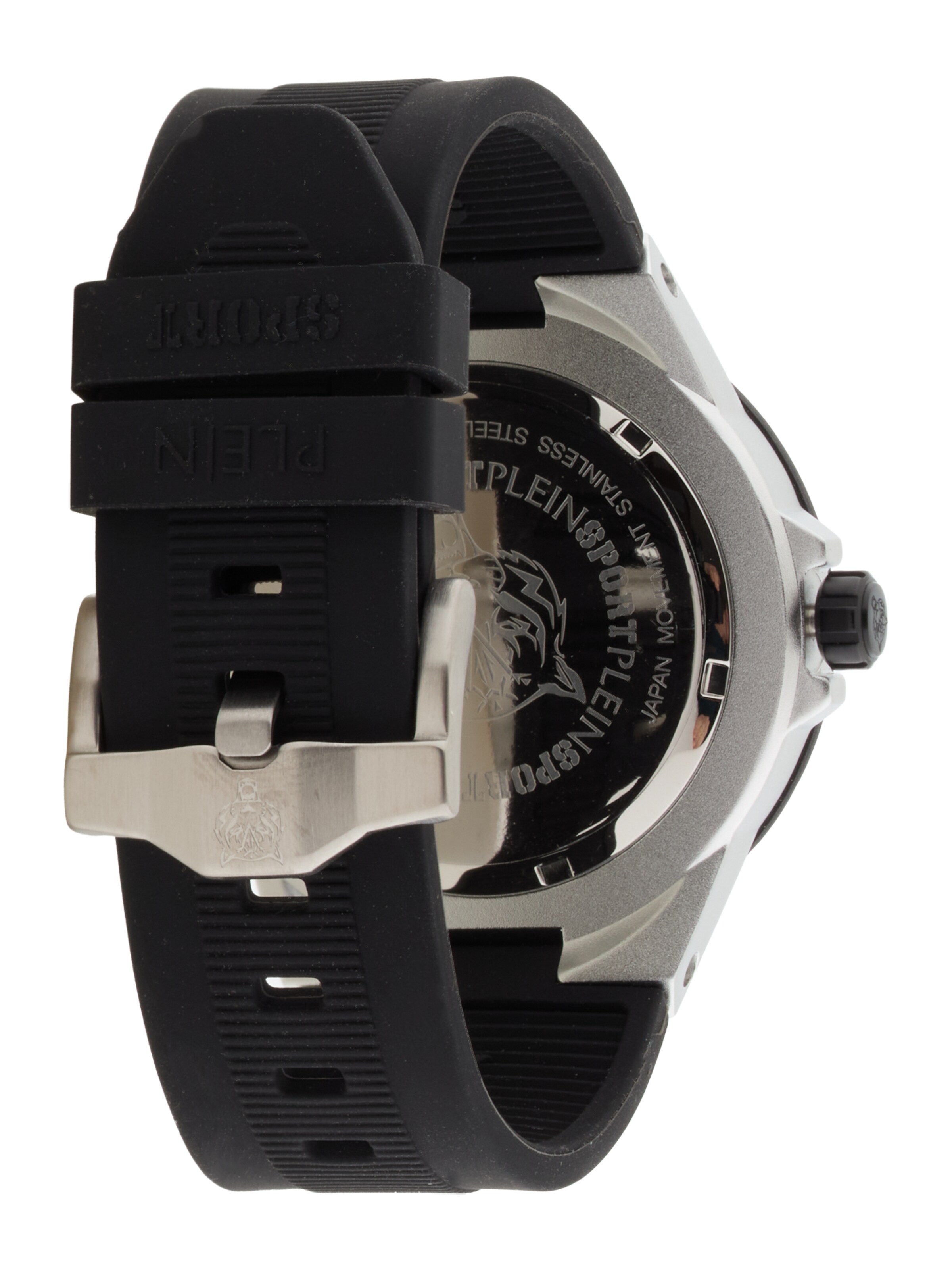 Plein Sport Аналогов часовник в черно