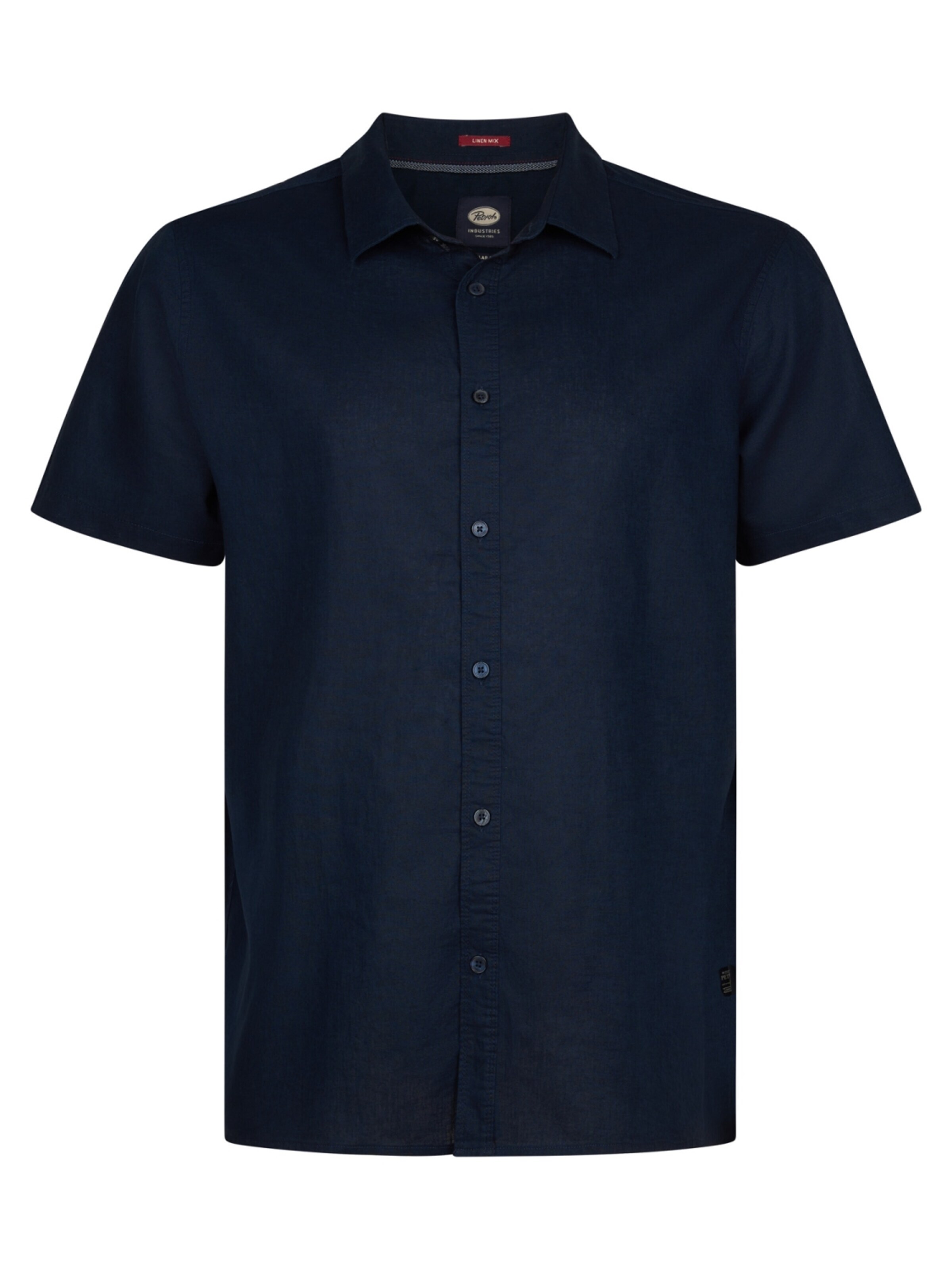 PETROL Comfort fit Button Up Shirt in Blue: front