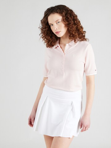 T-shirt TOMMY HILFIGER en rose : devant