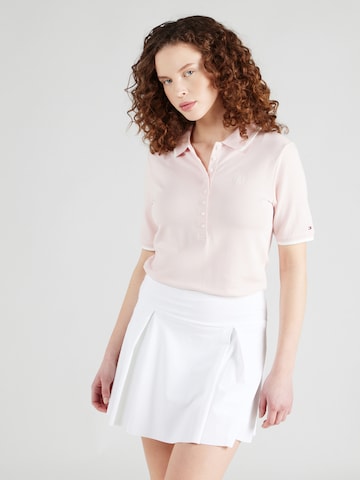 T-shirt TOMMY HILFIGER en rose : devant