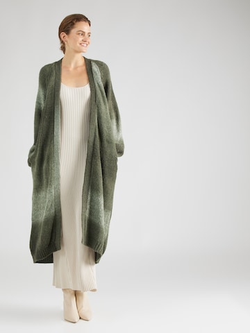 Cardigan oversize MADS NORGAARD COPENHAGEN en vert : devant