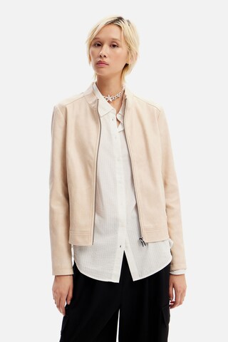 Desigual Between-Season Jacket in Beige: front