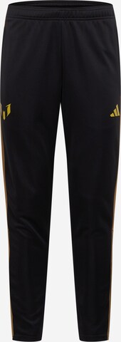 ADIDAS PERFORMANCE Slimfit Sportbyxa 'Messi X ' i svart: framsida