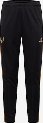 ADIDAS PERFORMANCE Slim fit Sports trousers 'Messi X ' in Black: front