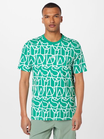 T-Shirt fonctionnel 'Script' ADIDAS SPORTSWEAR en vert : devant