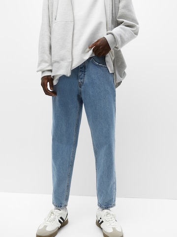 Pull&Bear Regular Jeans in Blauw: voorkant