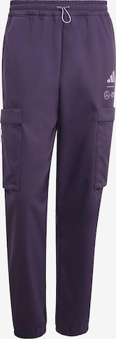 ADIDAS PERFORMANCE Workout Pants 'Mercedes - AMG Petronas Formula One Team' in Purple: front