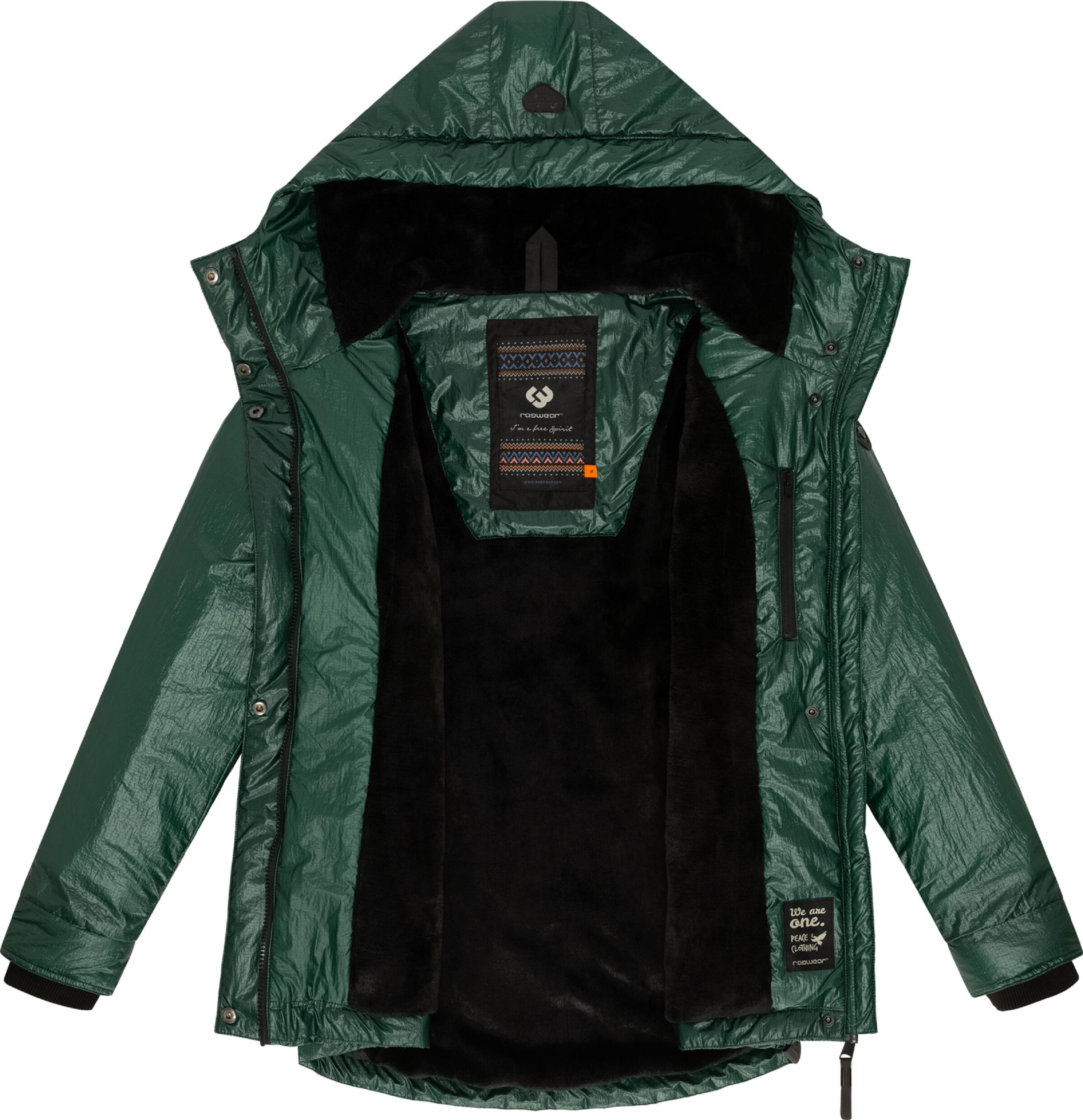 Giacca invernale di Ragwear in verde
