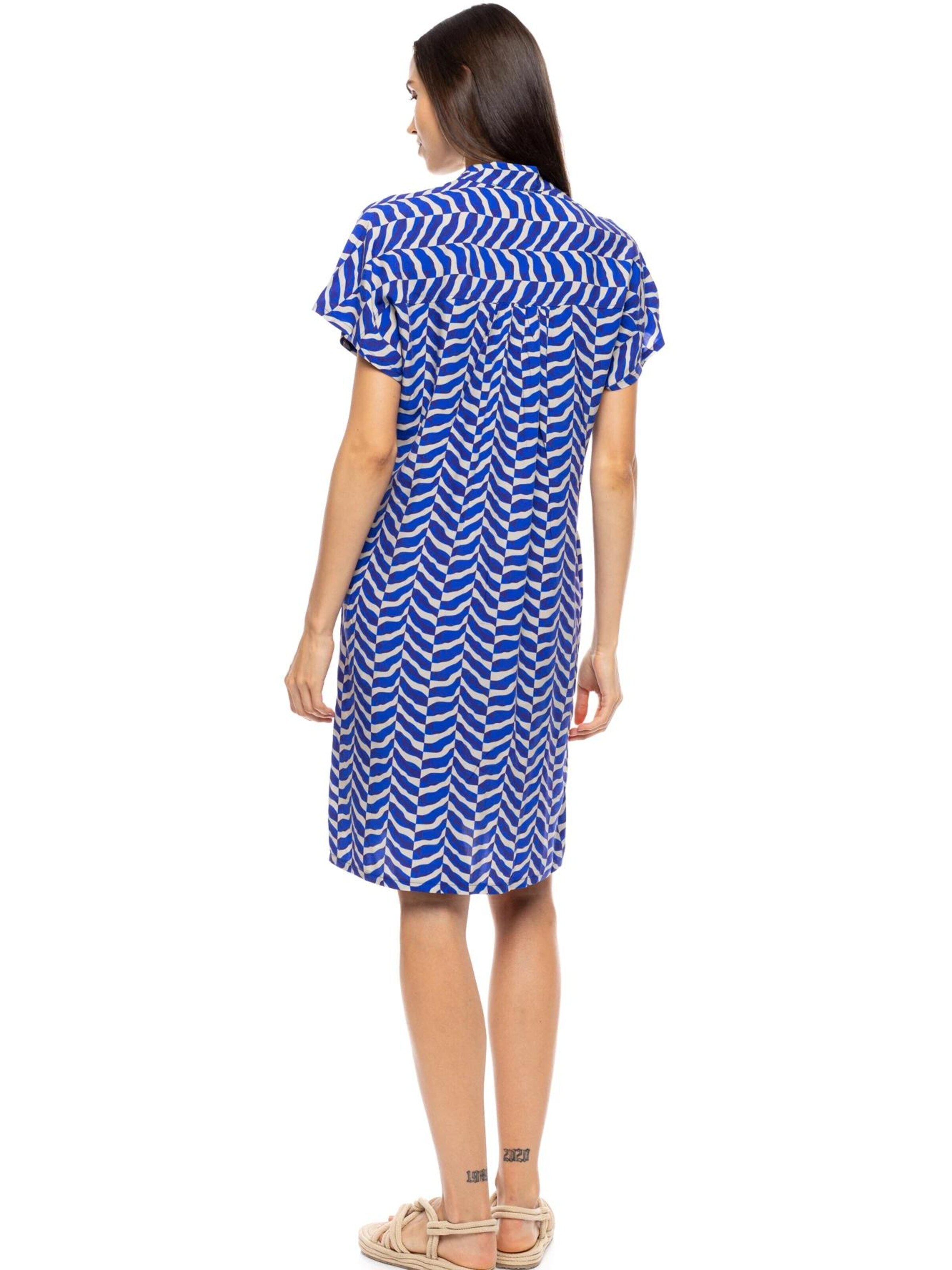 Pink Label Καλοκαιρινό φόρεμα 'BEACHWEAR AEGEAN WAVE' σε μπλε
