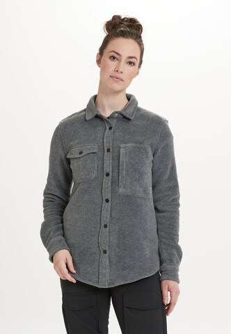 Whistler Athletic Fleece Jacket in Grey: front