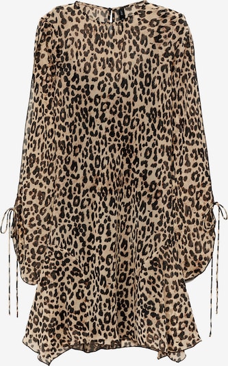 MANGO Mekko värissä beige / musta, Tuotenäkymä