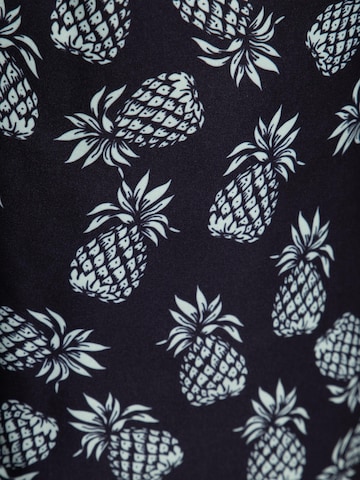 King Kerosin Board Shorts 'Pineapple' in Black