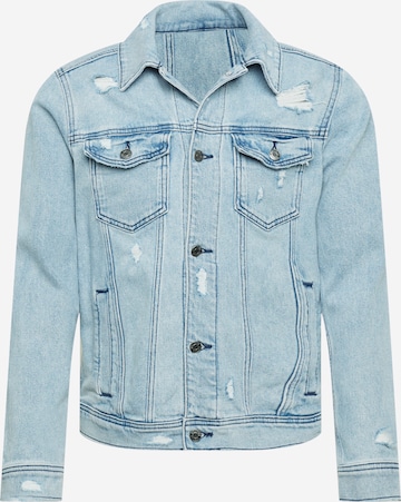 Veste mi-saison HOLLISTER en bleu : devant