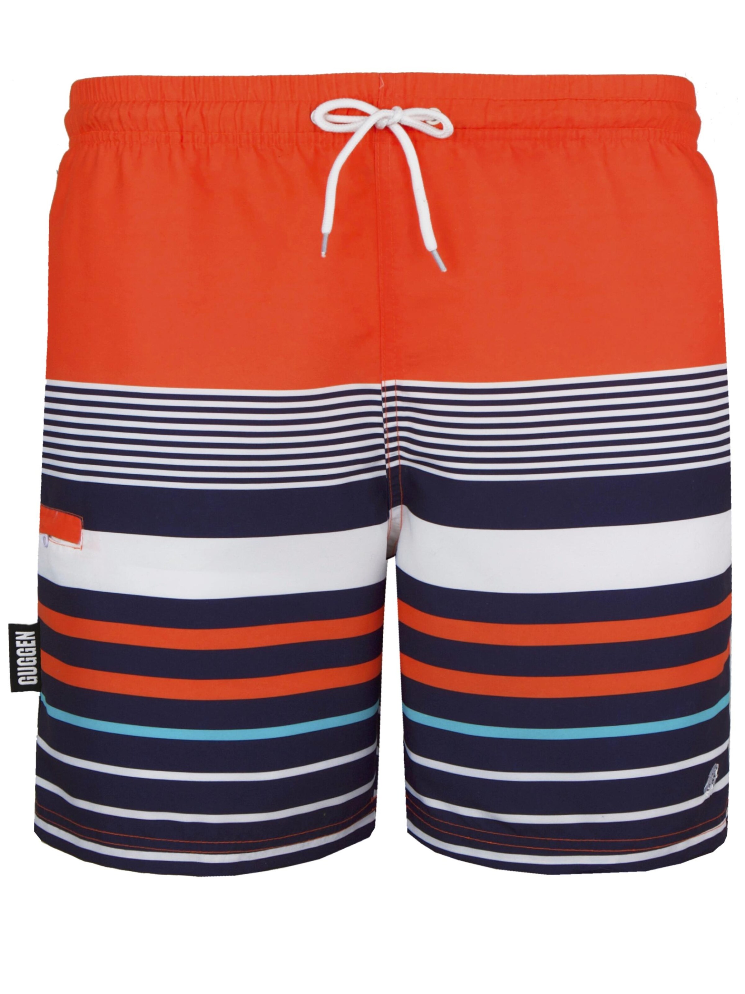 Guggen Mountain Badeshorts 'Boardshorts YSB595'‌ in Orange: Vorderseite