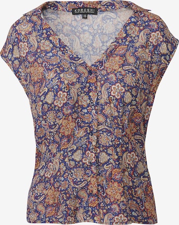 KOROSHI Blouse in Gemengde kleuren: voorkant