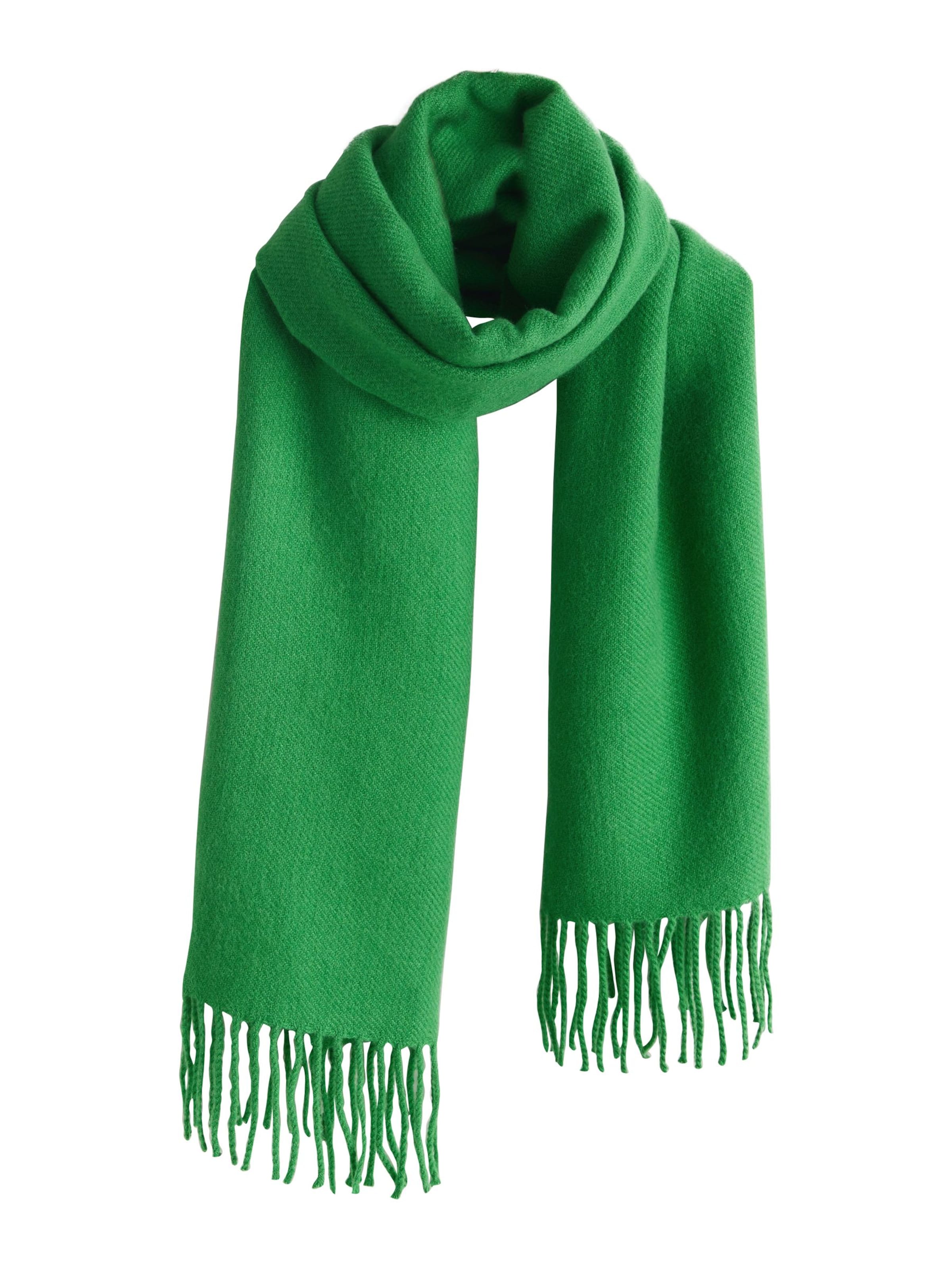 Fular de la Next pe verde: față