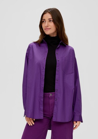 QS Blouse in Purple: front