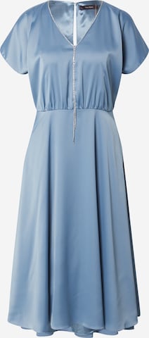 Robe de cocktail Vera Mont en bleu : devant