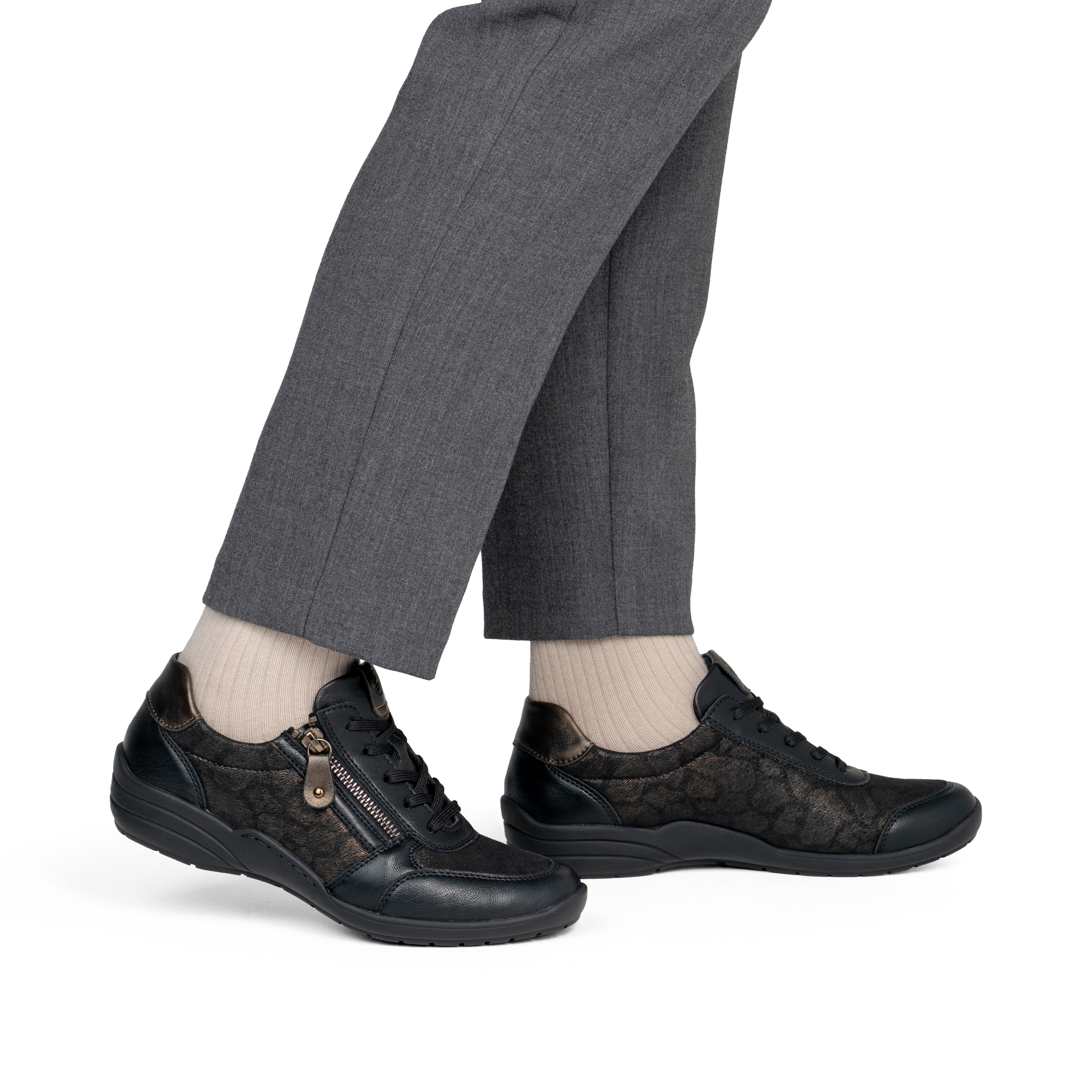 Chaussure à lacets REMONTE en argent : devant