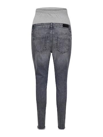 Only Maternity Skinny Jeans 'OLMBLUSH' in Grijs