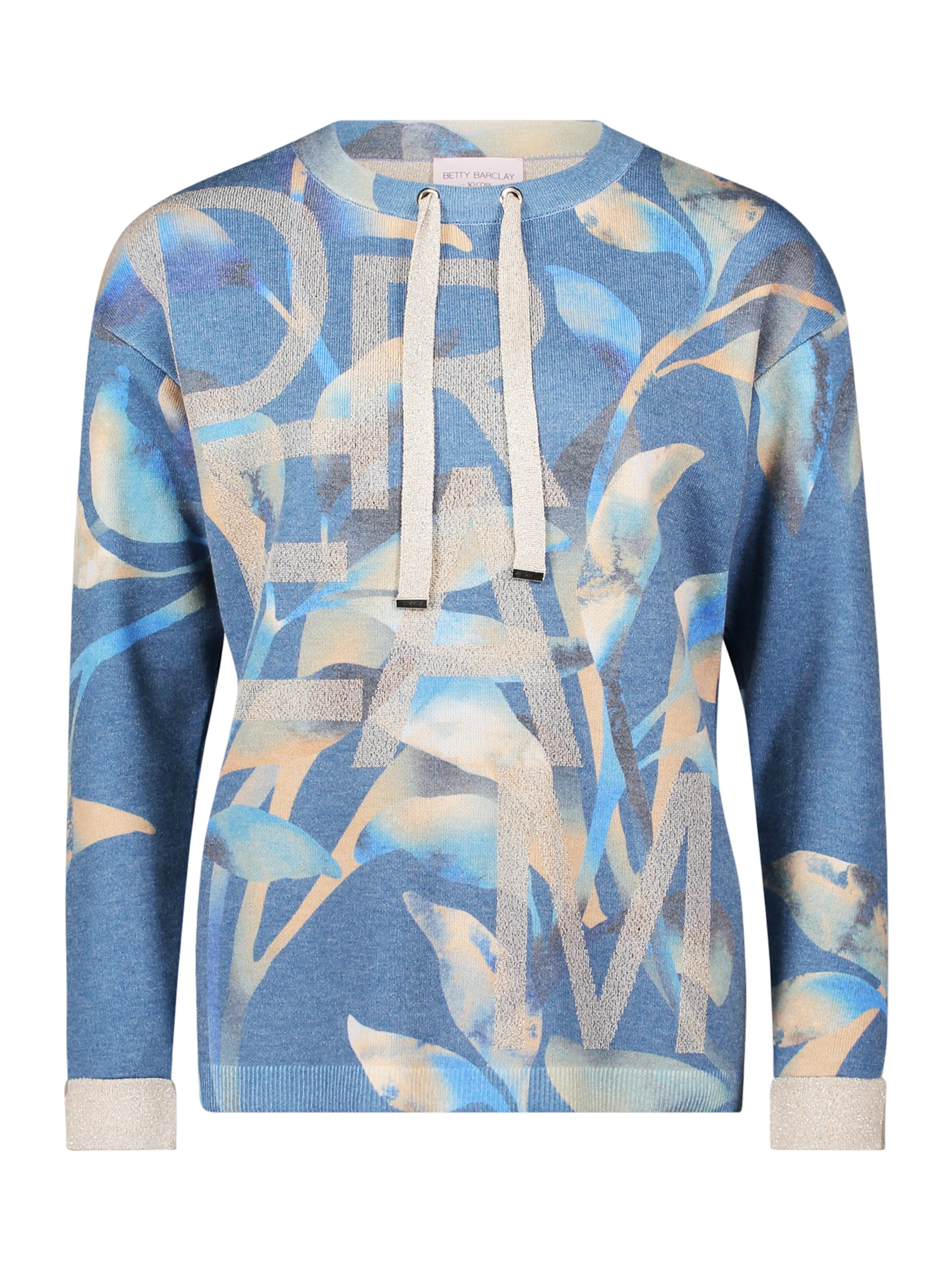 Sweat-shirt Betty Barclay en bleu : devant