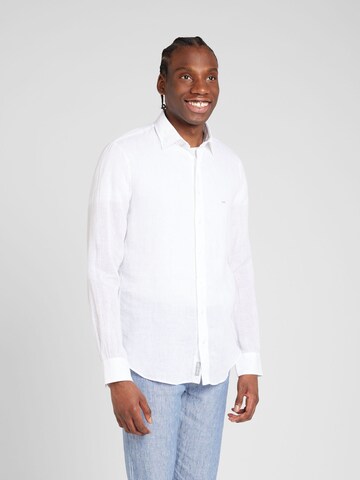 Michael Kors - Ajuste estrecho Camisa en blanco: frente